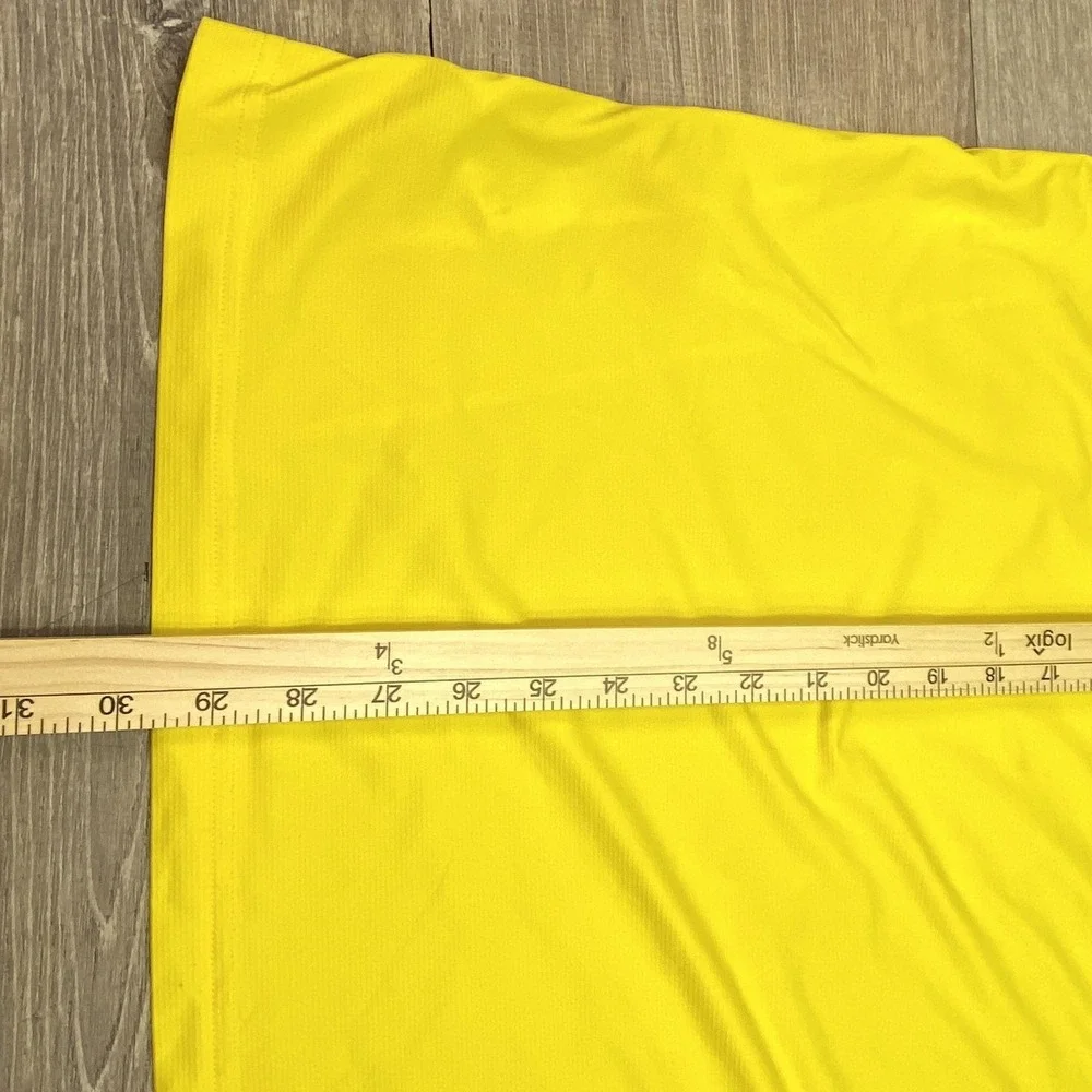 Adidas Shirt Mens Large Yellow Adizero ClimaCool Formotion Short Sleeve‎ Running